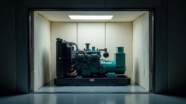 Réduction de bruit optimale grâce au capotage acoustique d'un groupe électrogène